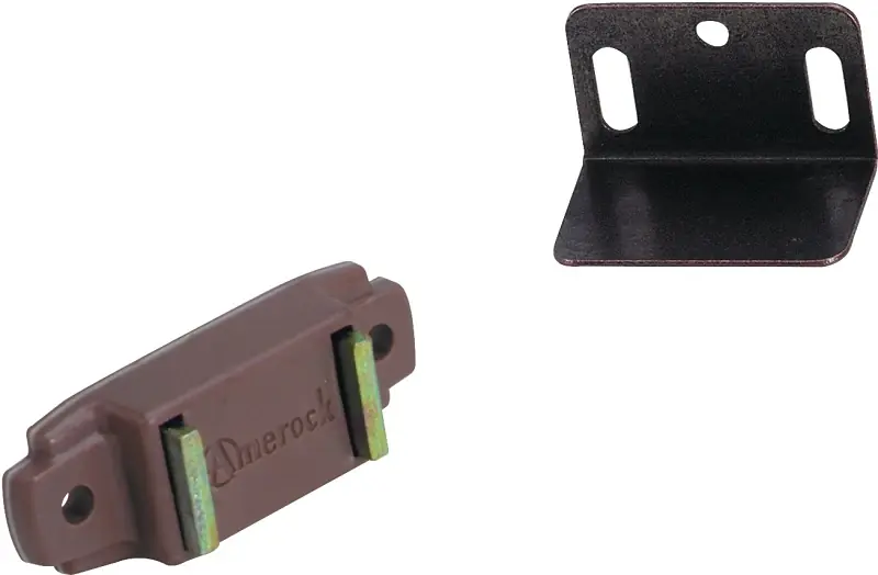 3/4 In. W X 1-15/16 In. L Brown Plastic Magnetic Catch 1 Pk