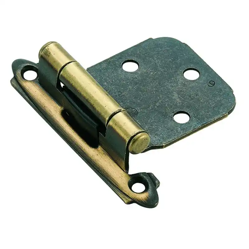 2-3/4 In. L Antique Brass Door Hinge 2 Pk