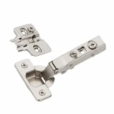 Functional Hardware 2-7/16 In. W X 4-7/16 In. L Nickel Silver Zinc Full Frameless Concealed