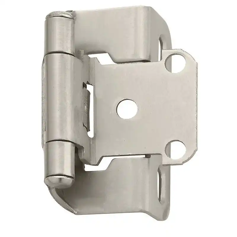 1-1/2 In. W X 2-1/4 In. L Satin Nickel Steel Self-closing Hinge 2 Pk