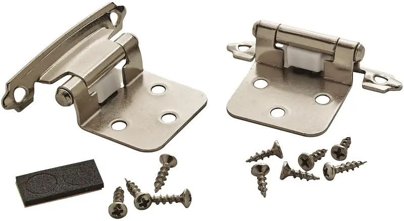 1-13/16 In. W X 2-3/4 In. L Polished Chrome Steel Cabinet Hinge 2 Pk