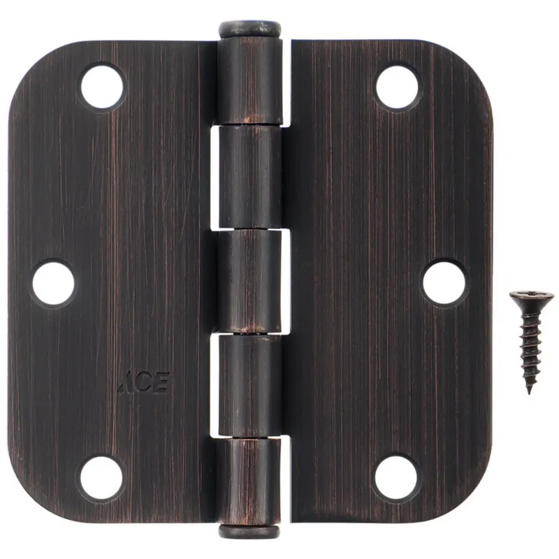 3-1/2 In. L Oil Rubbed Bronze Residential Door Hinge 12 Pk