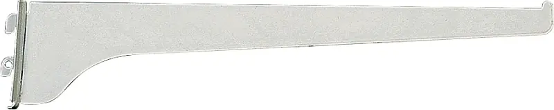 Series 80 Shelf Standard Bracket, White Steel, 12-in.