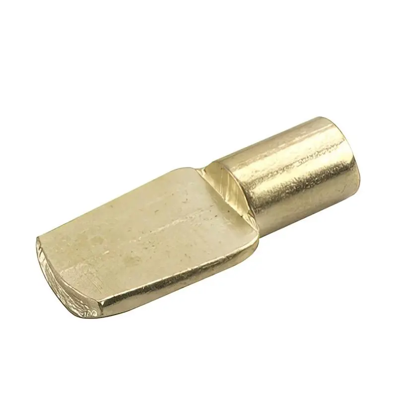 Gold Metal Shelf Support Peg 1/4 Inch Gauge 0.44 Inch Length 22 Lb