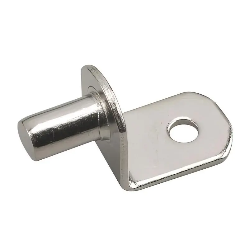 Silver Metal Shelf Support Peg 5 Mm Gauge 0.69 Inch Length 33 Lb Capacity