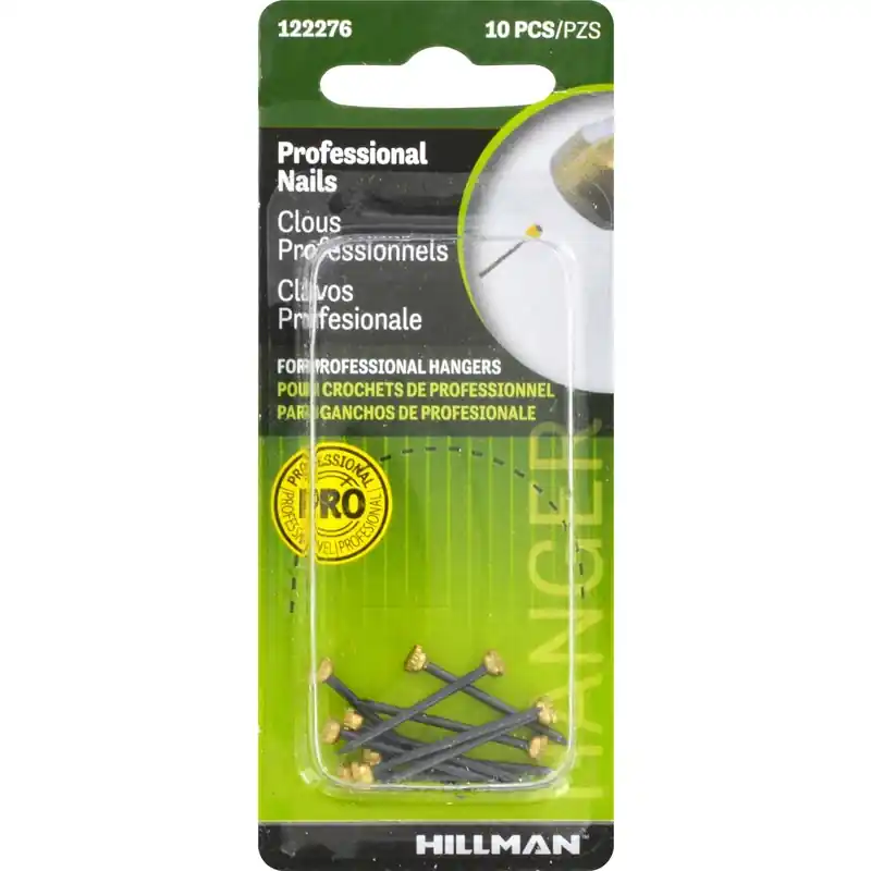 Steel-plated Classic Picture Hanging Nails 20 Lb 10 Pk