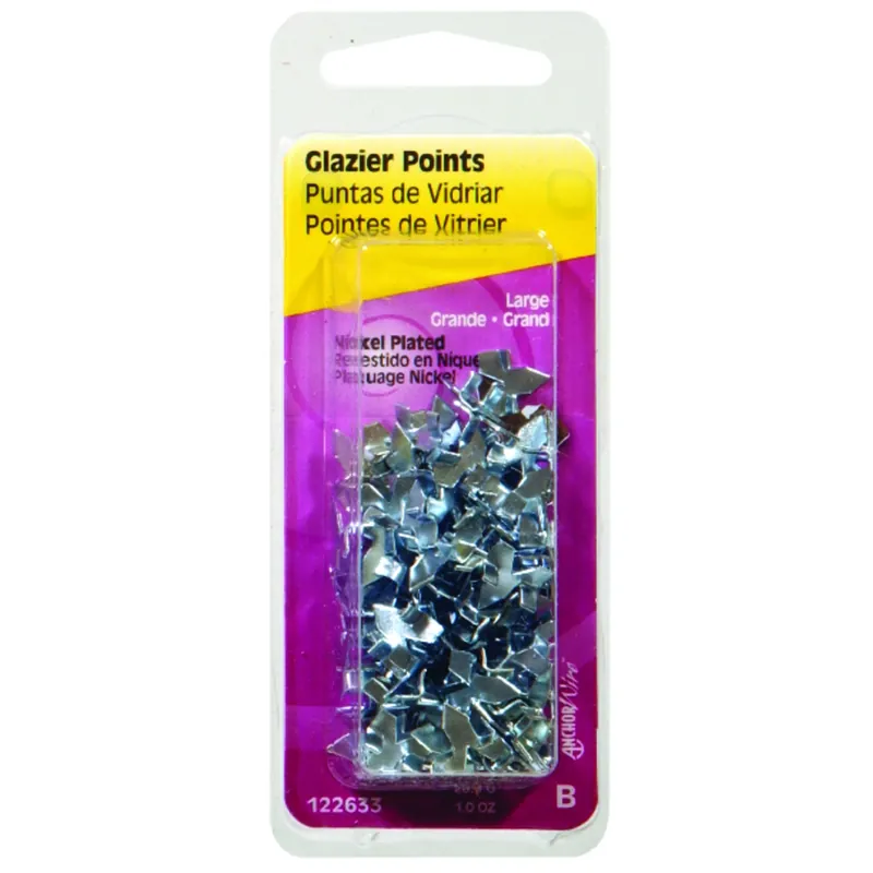 Anchor Wire Nickel Plated Silver Large Canvas Picture Hanger 50 Pk