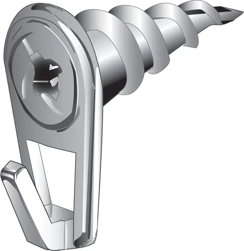 Walldriller White Self-drilling Picture Hanger 35 Lb 2 Pk