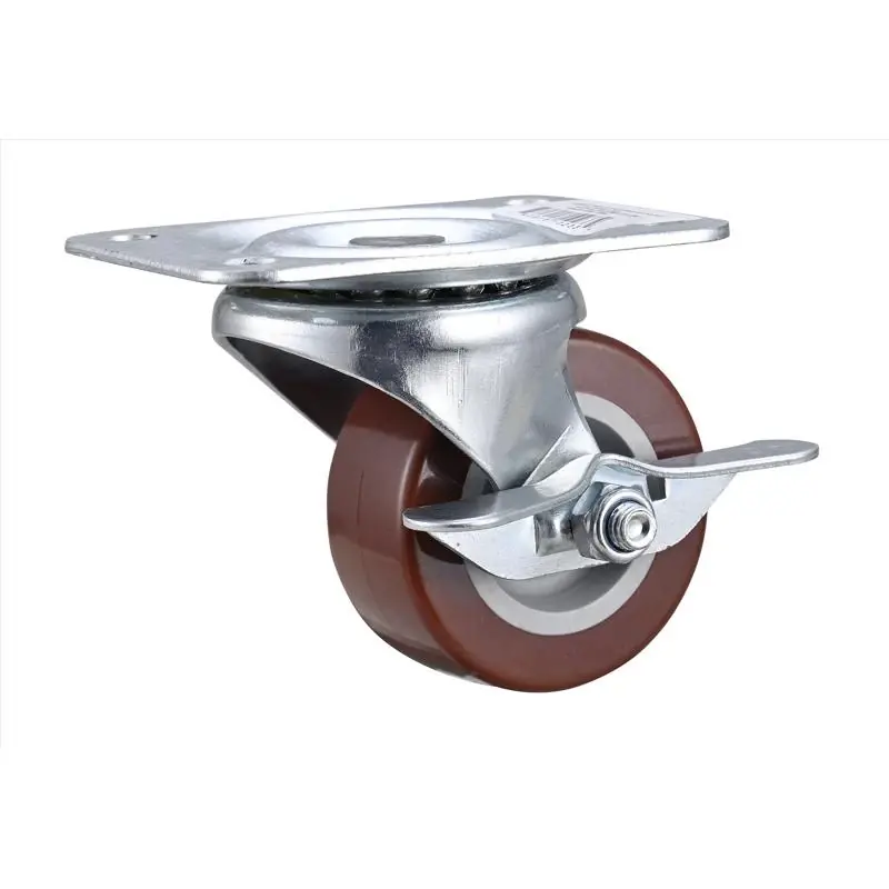 2-1/2 In. D Swivel Hard Rubber Caster 125 Lb 1 Pk