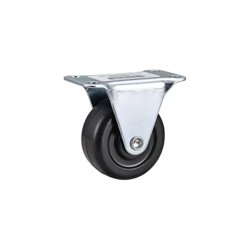 2 In. D Soft Rubber Caster 90 Lb 1 Pk
