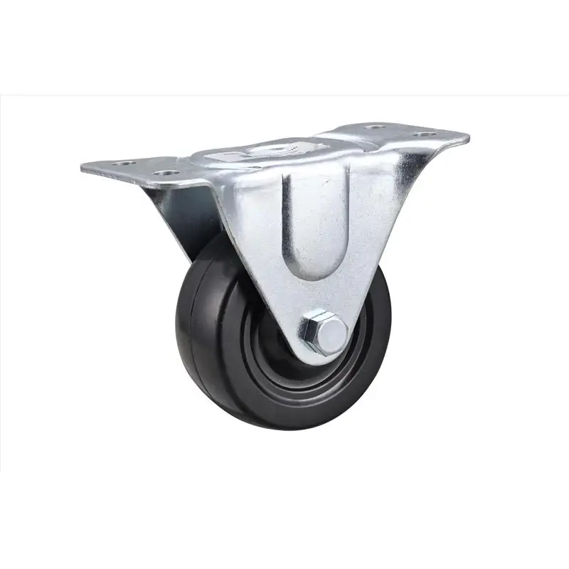 3 In. D Soft Rubber Caster 175 Lb 1 Pk