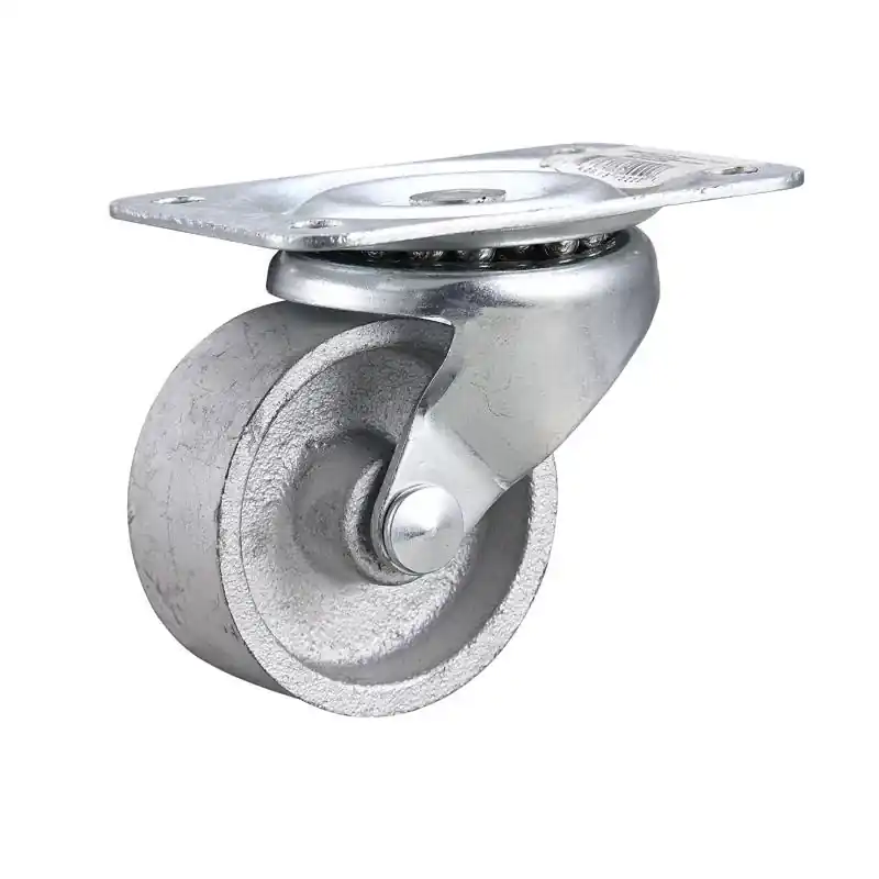 2-1/2 In. D Swivel Cast Iron Caster 175 Lb 1 Pk
