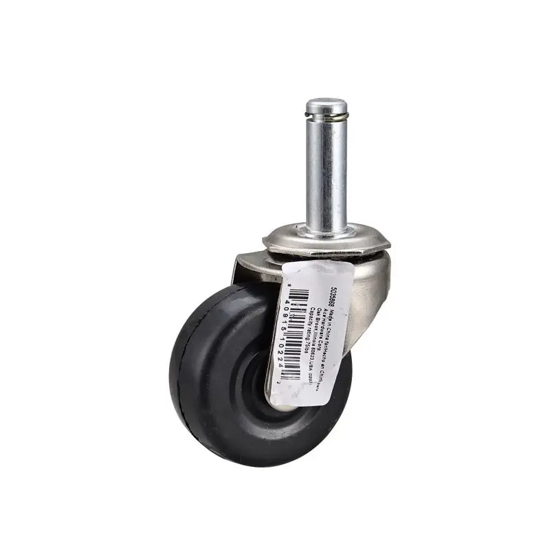 2 In. D Swivel Soft Rubber Caster 80 Lb 1 Pk
