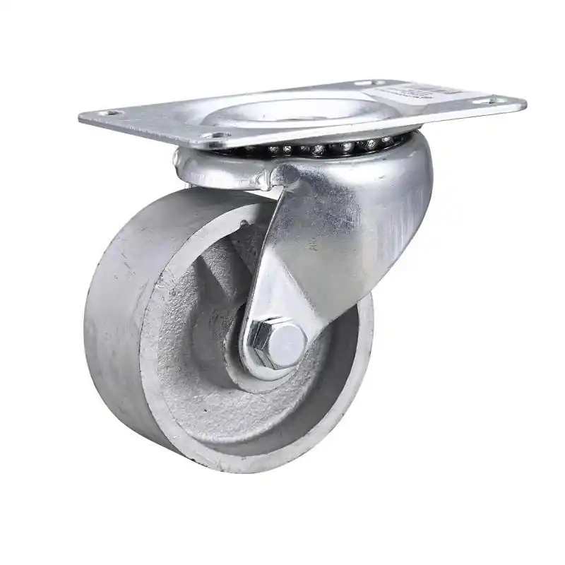 3 In. D Swivel Cast Iron Caster 250 Lb 1 Pk
