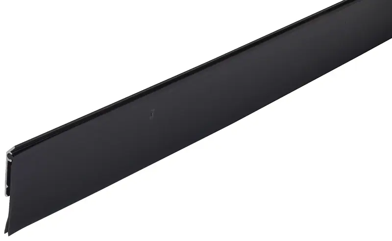 M-d Building Products Black Aluminum/vinyl Sweep For Doors 36 In. L X 2.13 In.