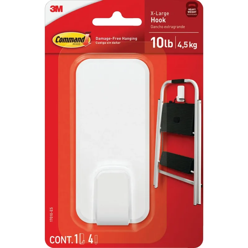 Command Extra Large Plastic Hook 4.47 In. L 1 Pk