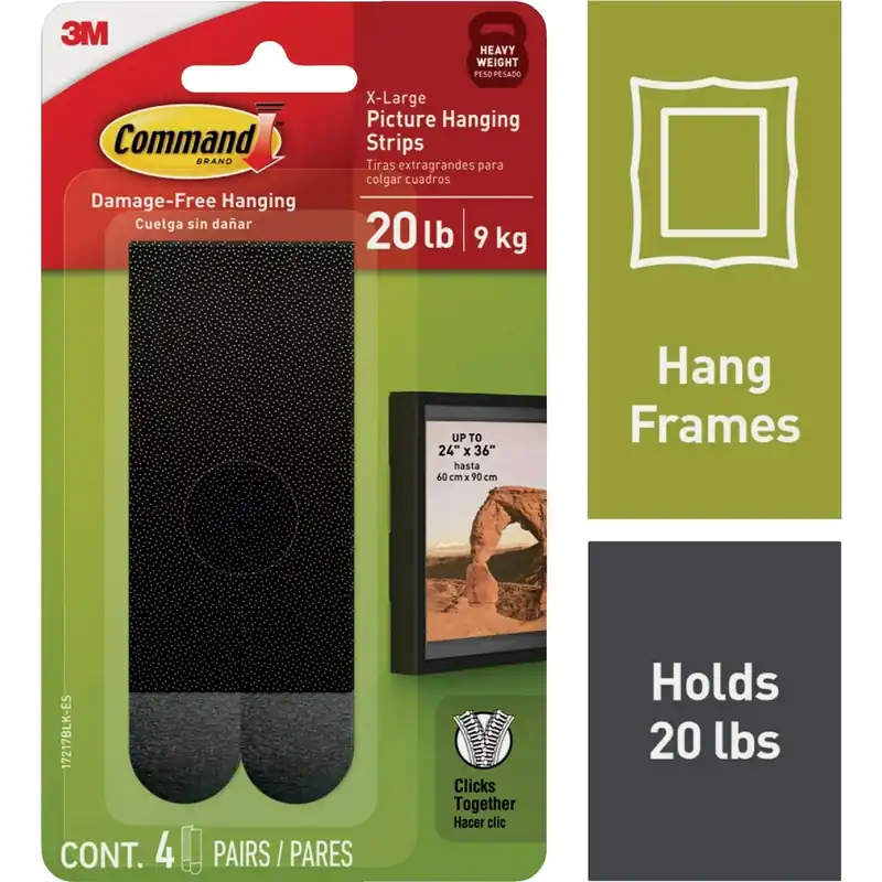 Command Extra Large Foam Strips 4 Pk
