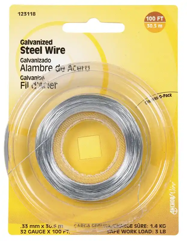 32-gauge Galvanized Wire, 100-ft.