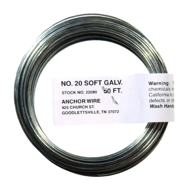 3.5 In. D X 50 Ft. L Galvanized Steel 20 Ga. Anchor Wire