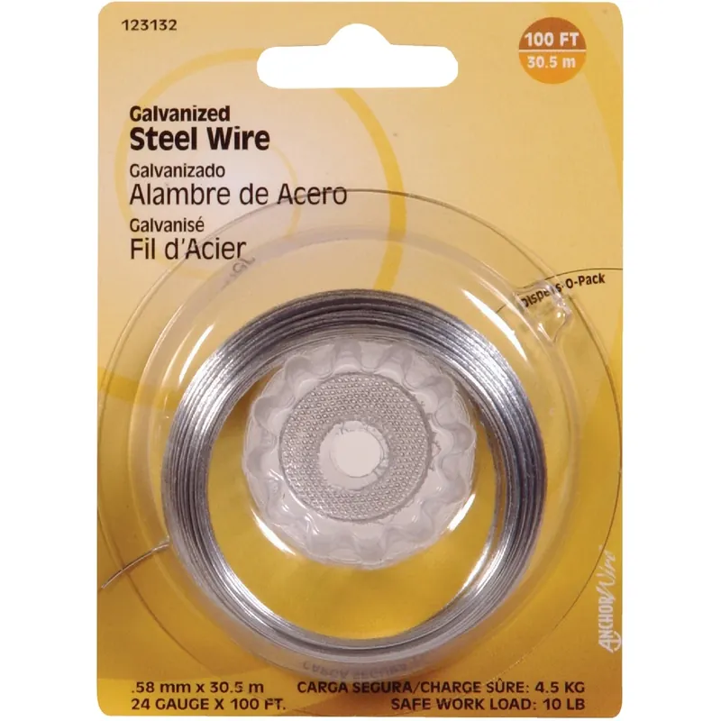 24-gauge Galvanized Wire, 100-ft.