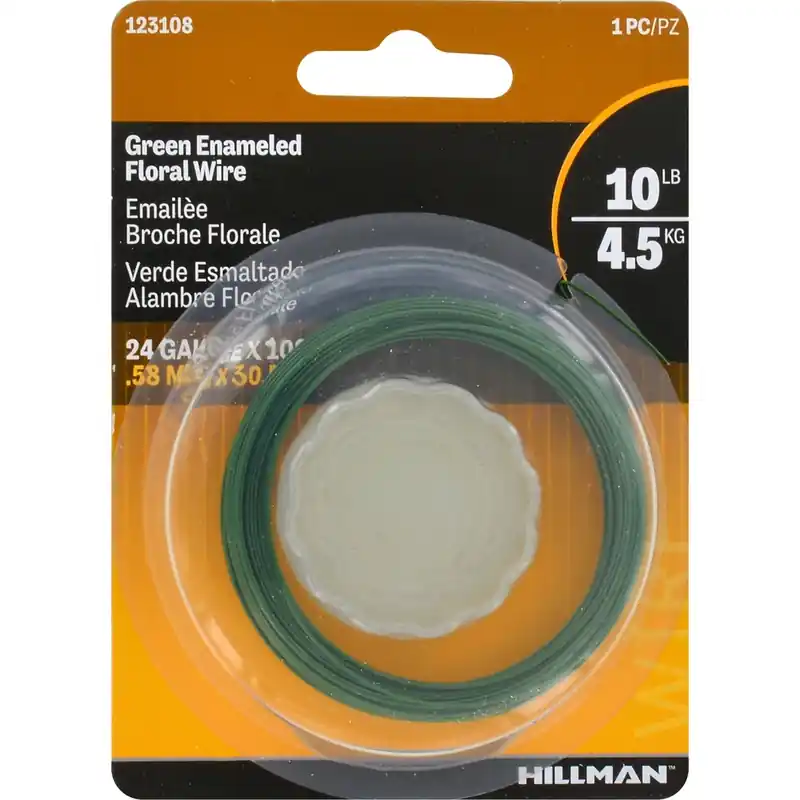 24-gauge Green Floral Wire, 100-ft.