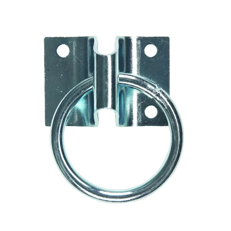 Small Zinc-plated Silver Steel 1.875 In. L Hitching Ring 250 Lb 1 Pk