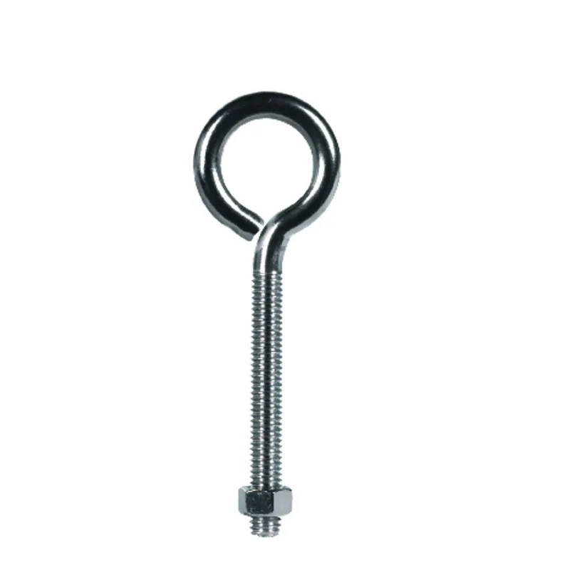 3/8 In. X 5 In. L Stainless Stainless Steel Eyebolt Nut Included