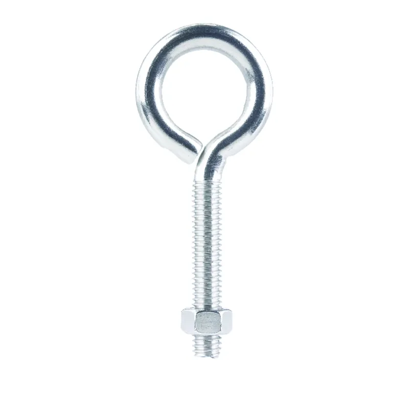 3/8 In. X 4 In. L Stainless Stainless Steel Eyebolt Nut Included