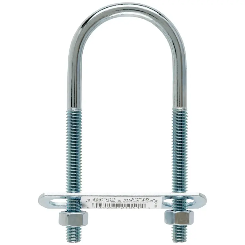 5/16 In. X 1-3/4 In. W X 4-3/16 In. L Coarse Zinc-plated Steel U-bolt