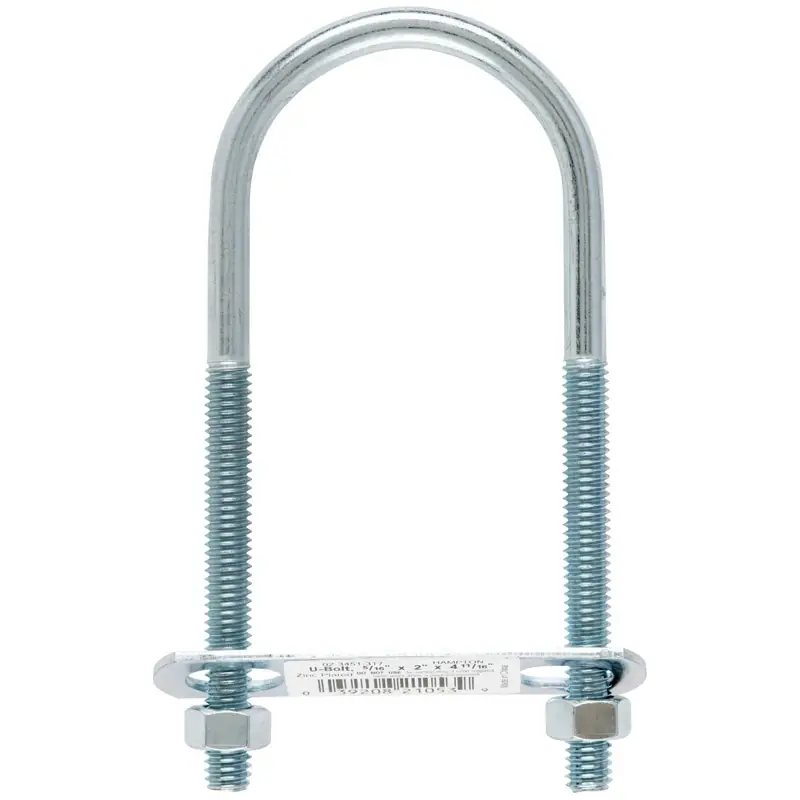 5/16 In. X 2 In. W X 4-3/4 In. L Coarse Zinc-plated Steel U-bolt