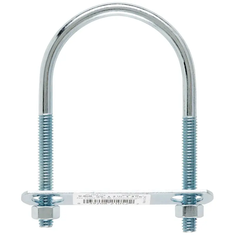 5/16 In. X 2-1/2 In. W X 4-3/16 In. L Coarse Zinc-plated Steel U-bolt