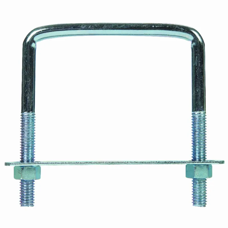 3/8 In. X 3-3/4 In. W X 4 In. L Coarse Zinc-plated Steel Lumber Size Square Bend U-bolt
