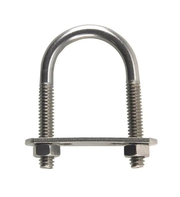 1/4 In. X 1-1/8 In. W X 2 In. L Coarse Stainless Steel U-bolt