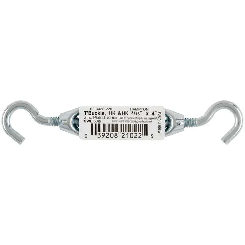 Zinc-plated Aluminum/steel Turnbuckle 60 Lb 4.0 In. L