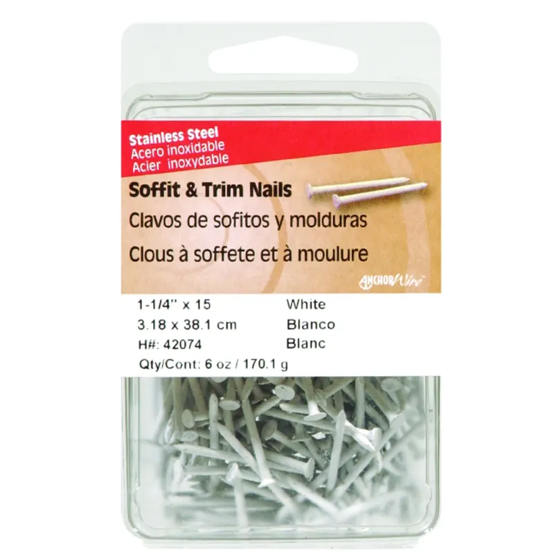 1-1/4 In. Soffit And Trim Stainless Steel Nail Flat Head