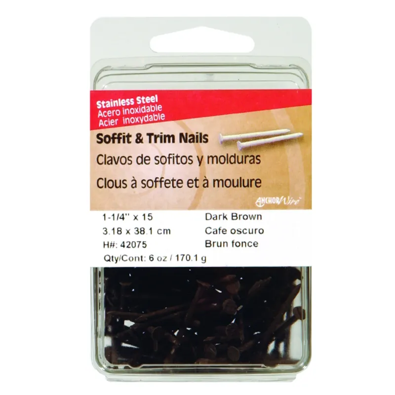 1-1/4 In. Soffit And Trim Stainless Steel Nail Flat Head