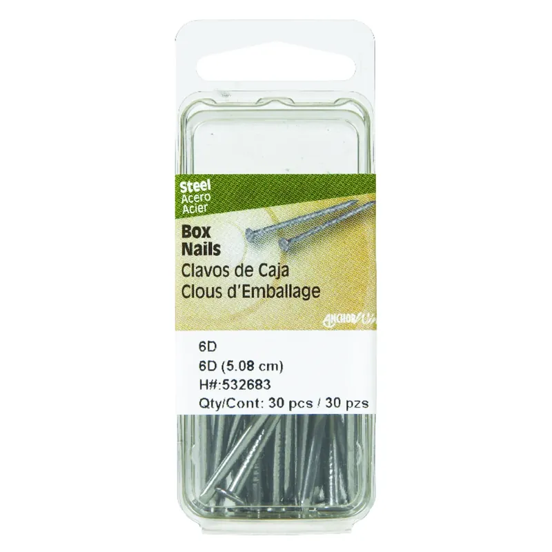 6d 2 In. Box Polished Steel Nail Large Head