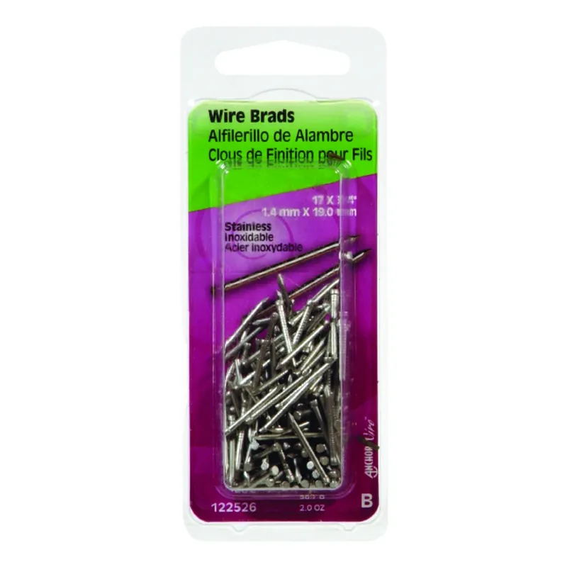 17 Ga. X 3/4 In. L Stainless Steel Brad Nails 1 Pk 2 Oz