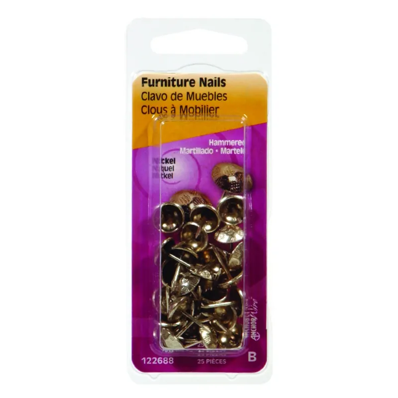 1/2 In. Furniture Brass Nail Hammered Head