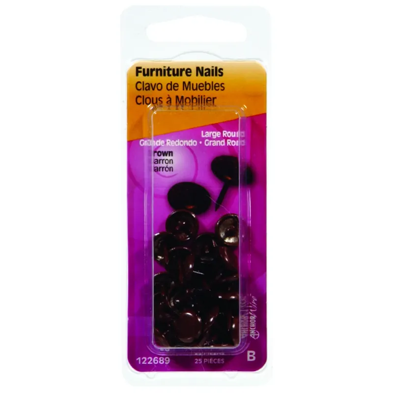 Anchor Wire 1/2 In. Furniture Steel Nail Round Head