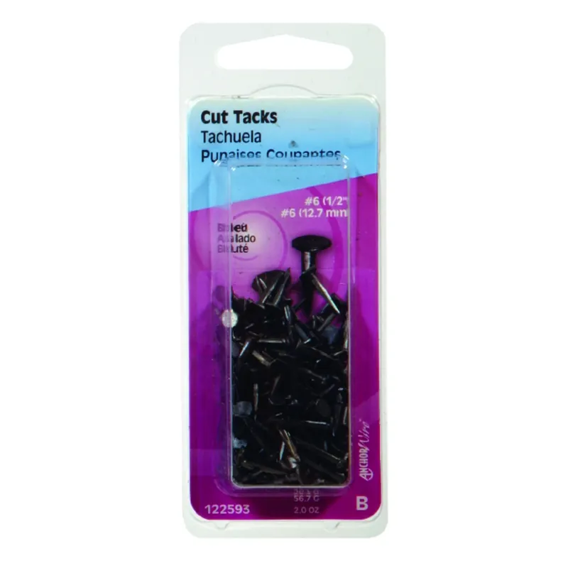 Anchor Wire No. 6 X 1/2 In. L Blue Steel Cut Tacks 1 Pk