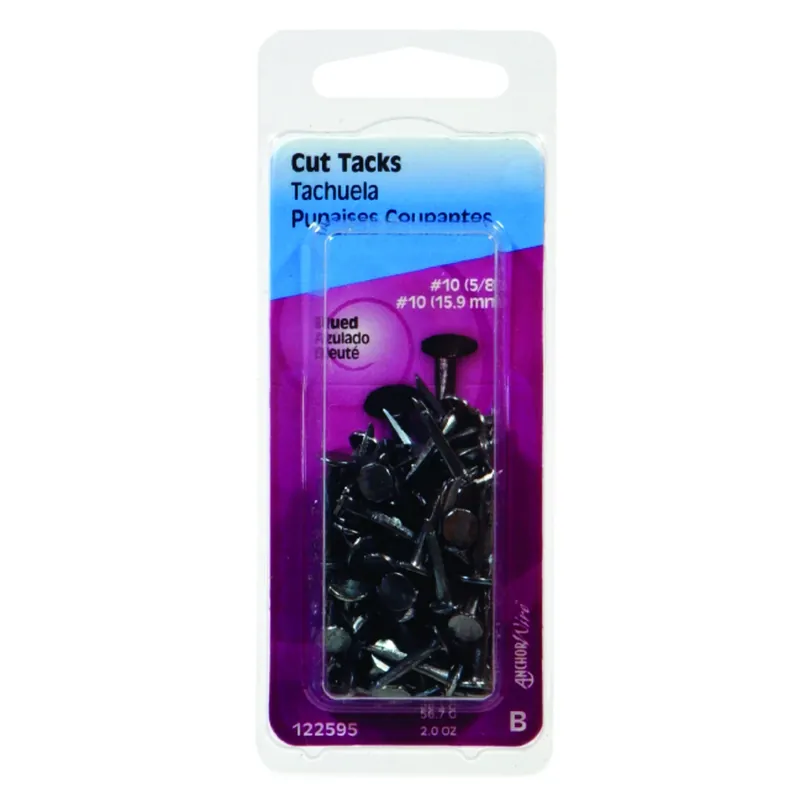 Anchor Wire No. 10 X 5/8 In. L Blue Steel Cut Tacks 1 Pk