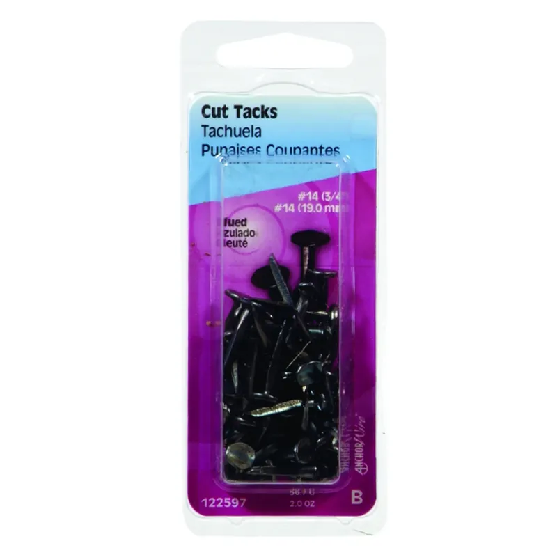 Anchor Wire No. 14 X 3/4 In. L Blue Steel Cut Tacks 1 Pk