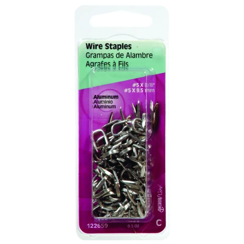 Anchor Wire No. 5 X 3/8 In. L Silver Aluminum Double Point Tacks 1 Pk
