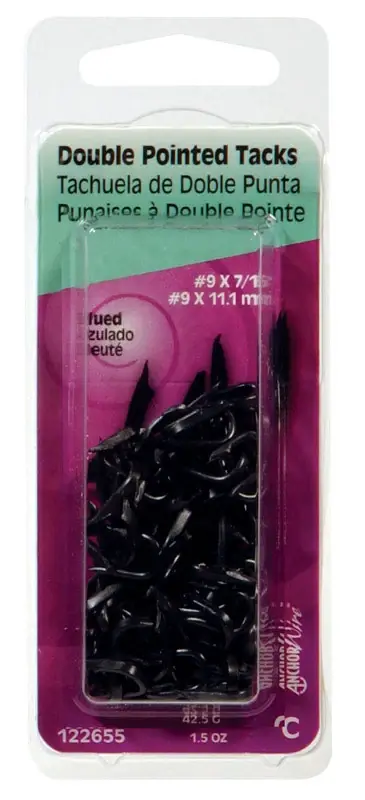 3/8-in. 5 Blued Double-point Tacks, 1-1/2 Oz.