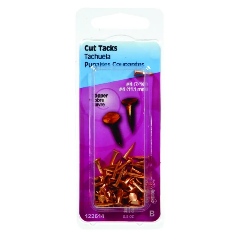 Anchor Wire No. 4 X 7/16 In. L Copper Cut Tacks 1 Pk