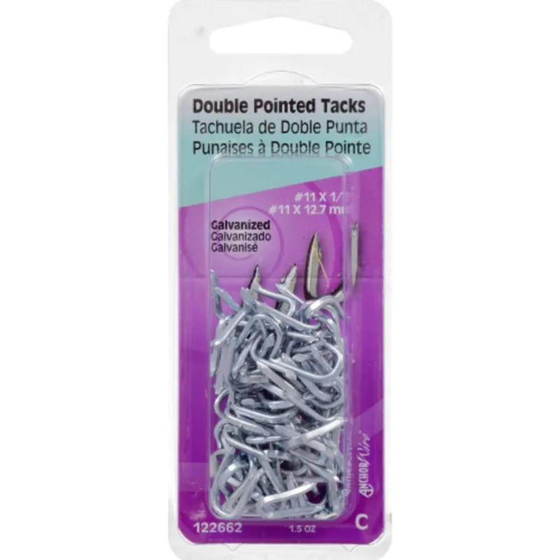 No. 11 X 1/2 In. W X 1/2 In. L Galvanized Steel Double Point Tack Staple 11 Ga.