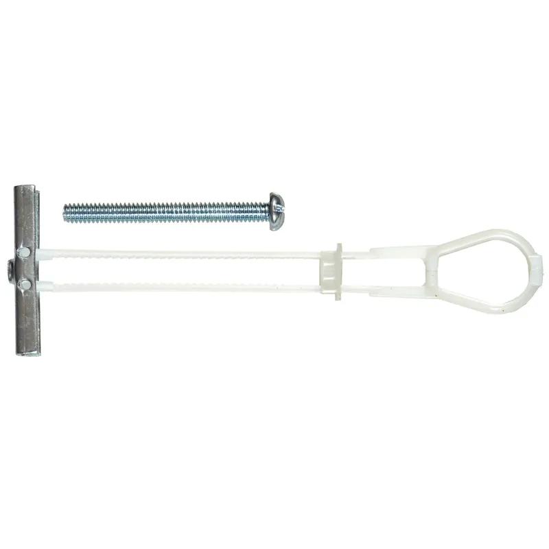 Rawl 3/16 In. D X 2-1/2 In. L Round Plastic Rh Combo Strap Toggle 2 Pk