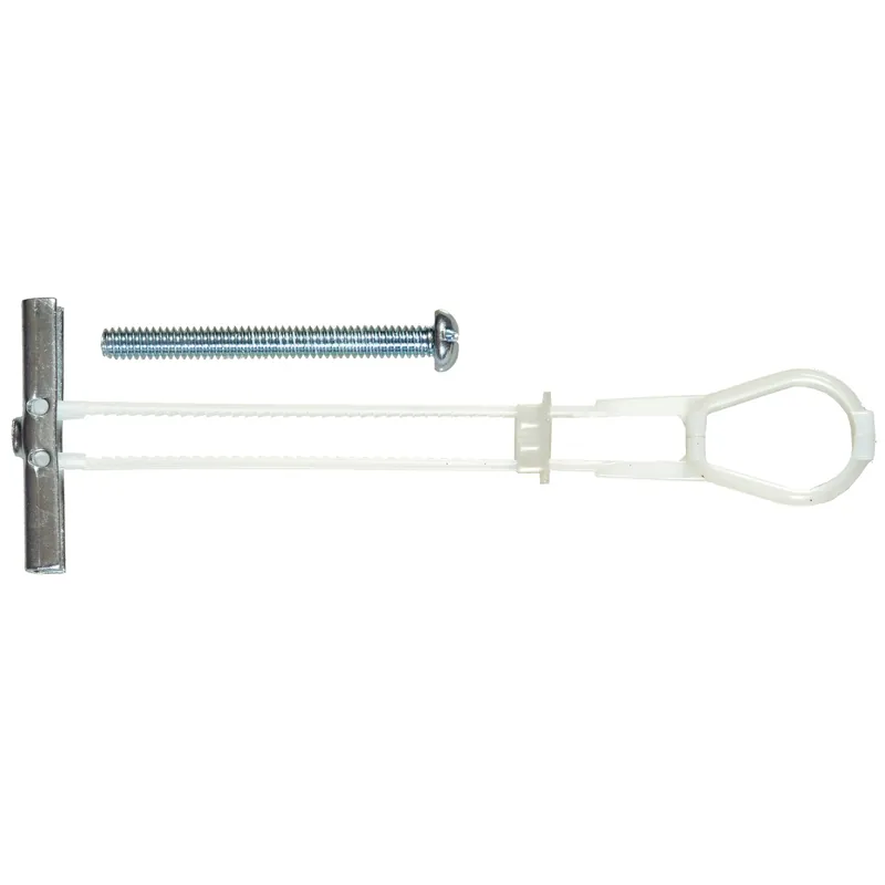 Rawl 1/4 In. D X 2-1/2 In. L Round Plastic Rh Combo Strap Toggle 2 Pk