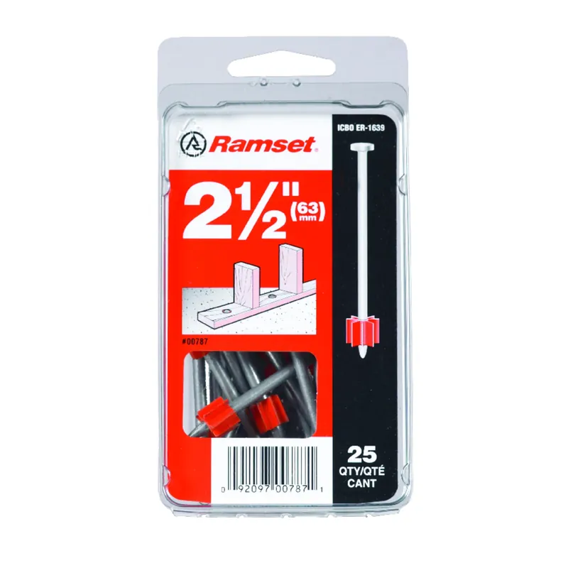 0.3 In. D X 2-1/2 In. L Steel Hollow Head Drive Pin 25 Pk